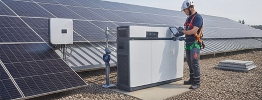 Contrôle d'une installation solaire avec tablette